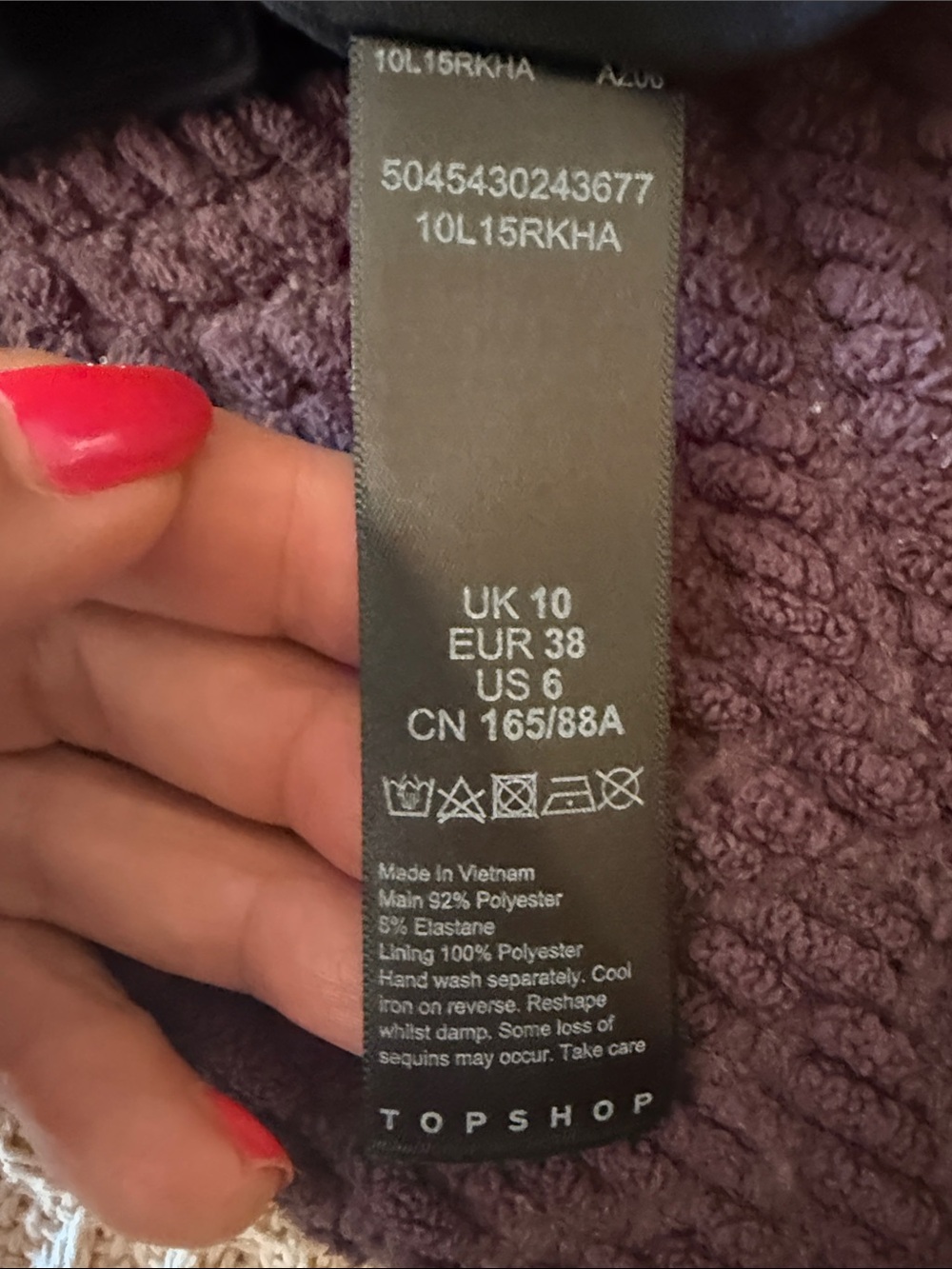 Topshop Dark Green Sequin Midi Dress - Picture 10 of 10